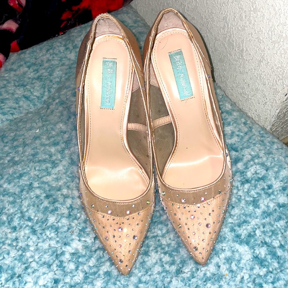 Betsey Johnson Rhinestone heels